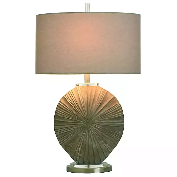 Brushed Brown Shell Table Lamp