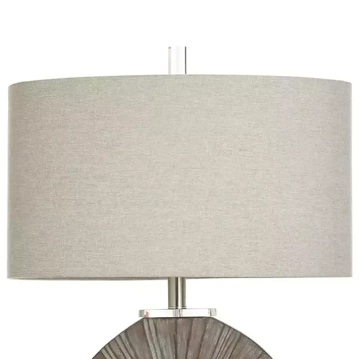 Brushed Brown Shell Table Lamp