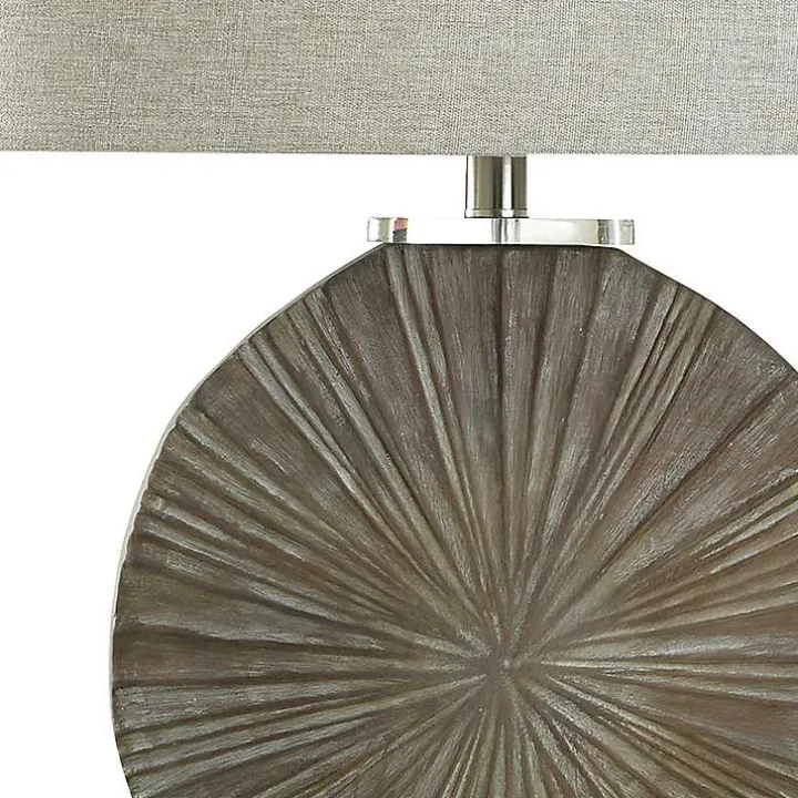 Brushed Brown Shell Table Lamp
