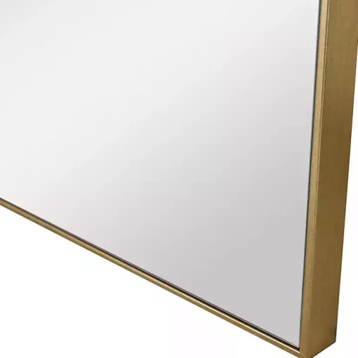 Brushed Gold Metal Square Framed Mirror