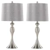 Brushed Nickel Ashley Table Lamps, Set of 2