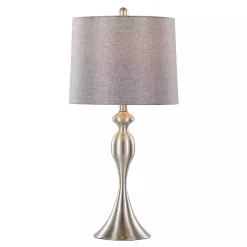Brushed Nickel Ashley Table Lamps, Set of 2