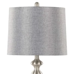 Brushed Nickel Ashley Table Lamps, Set of 2
