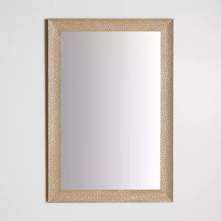 Buff Textured Astrid Profile Mirror