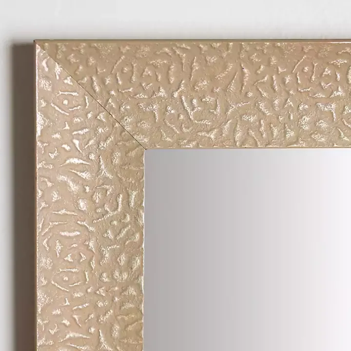 Buff Textured Astrid Profile Mirror
