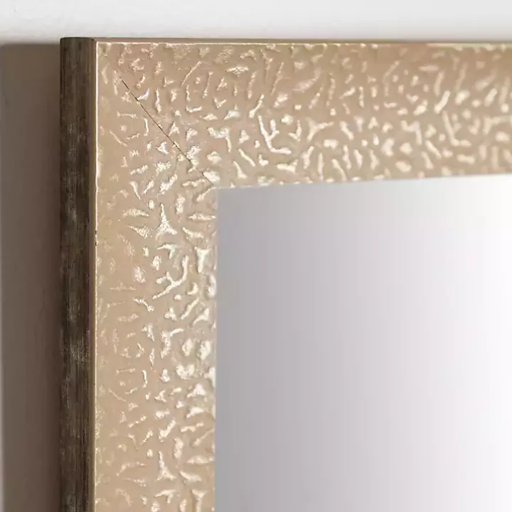 Buff Textured Astrid Profile Mirror