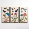 Butterfly Swarm Framed Canvas Art Prints, Set of 3