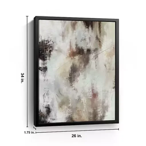 Calm Abstractions Framed Canvas Art Print