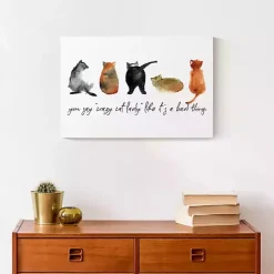 Cat Lady Canvas Art Print, 18x12 in.
