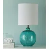 Cerulean Tinted Glass Jug Table Lamp