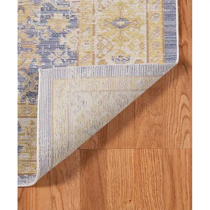 Cerulean Vintage Border Accent Rug