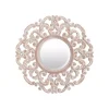 Champagne Abstract Wood Mirror