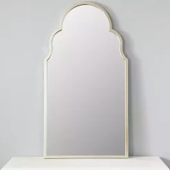 Champagne Maria Metal Arch Mirror