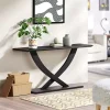 Charcoal Black Ramus Console Table