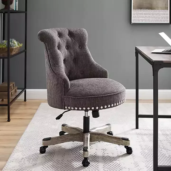 Charcoal Miller Tufted Office Chair