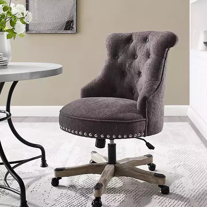 Charcoal Miller Tufted Office Chair