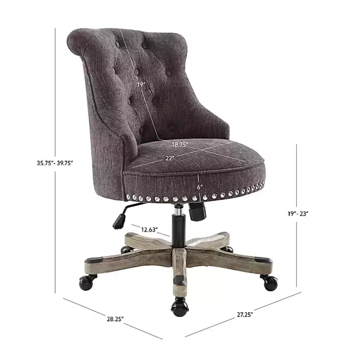 Charcoal Miller Tufted Office Chair