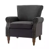 Charcoal Upholstered Henry Armchair