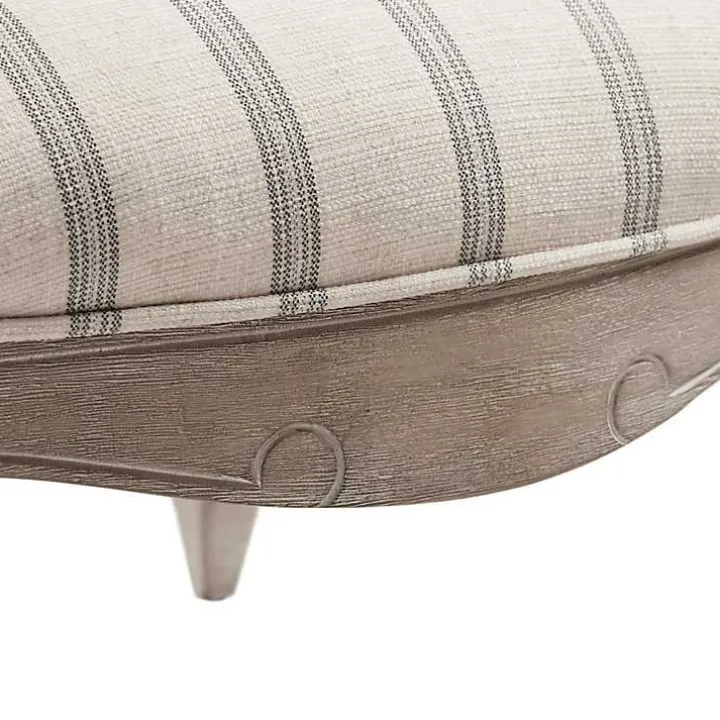 Chaucer Navy Striped Accent Chair