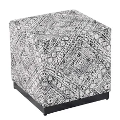 Chinle Velvet Cube Ottoman