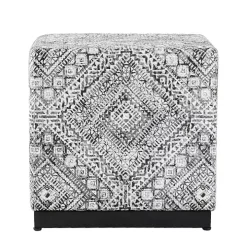 Chinle Velvet Cube Ottoman