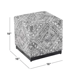 Chinle Velvet Cube Ottoman