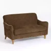 Chocolate Brown English Loveseat