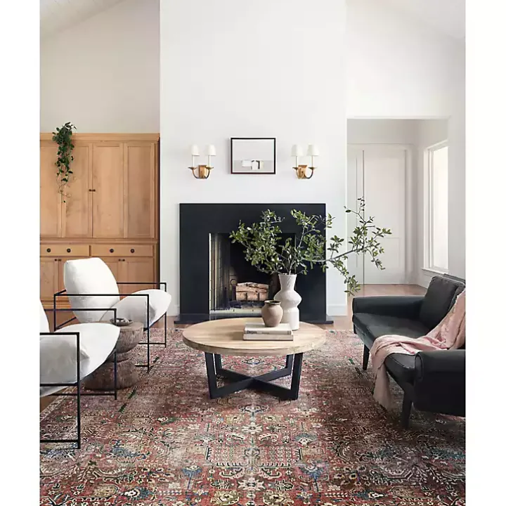 Chris Loves Julia x Loloi Jules Merlot Rug, 7x9