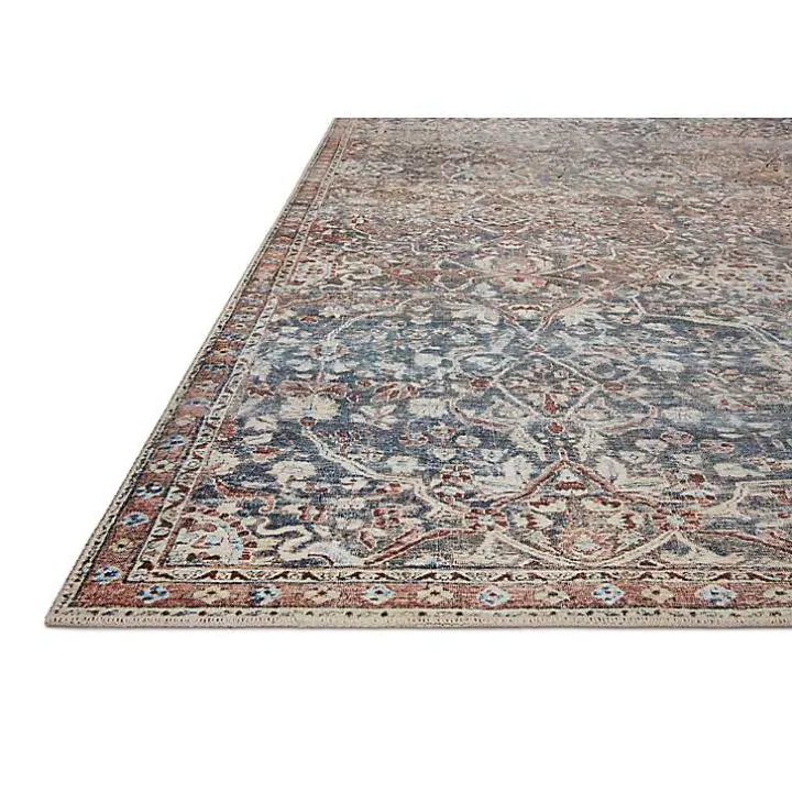 Chris Loves Julia x Loloi Jules Dark Blue Rug, 7x9