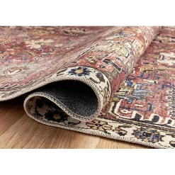 Chris Loves Julia x Loloi Jules Merlot Rug, 7x9