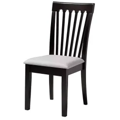 Classic Black Round Wood 5-pc. Dining Set