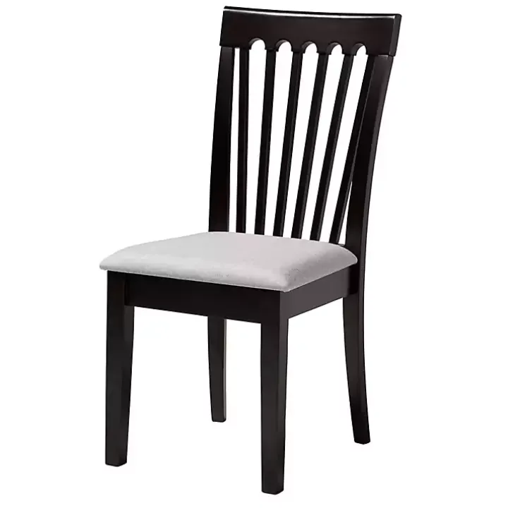 Classic Black Round Wood 5-pc. Dining Set