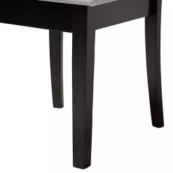 Classic Black Round Wood 5-pc. Dining Set