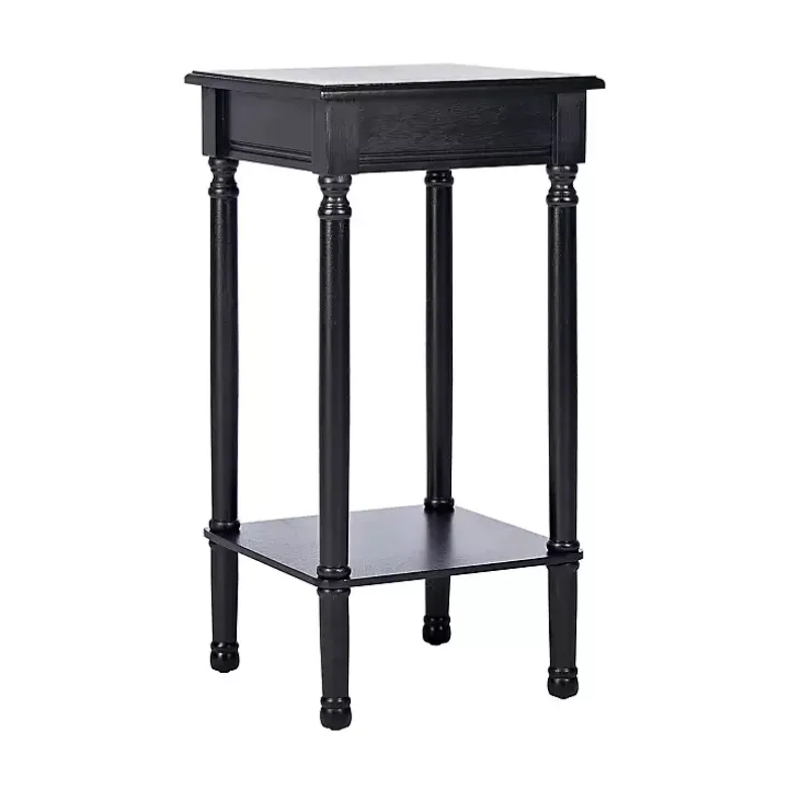 Classic Black Tegan Square Accent Table