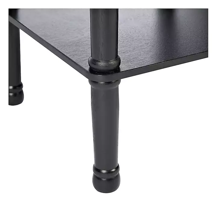 Classic Black Tegan Square Accent Table