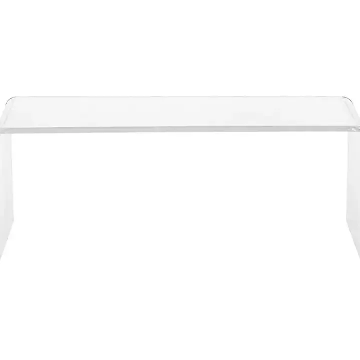 Clear Acrylic Curved Edge Coffee Table
