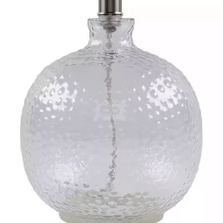 Clear Glass Hobnail Table Lamp
