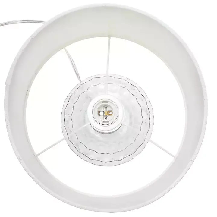 Clear Glass Honeycomb Table Lamp