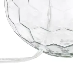 Clear Glass Honeycomb Table Lamp
