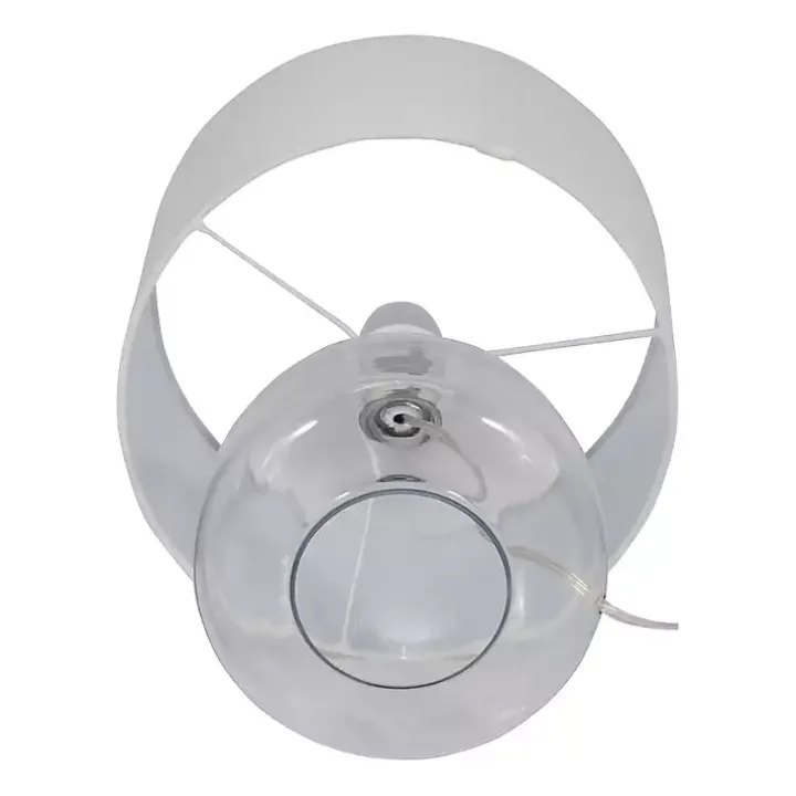 Clear Glass Tapered Table Lamps, Set of 2