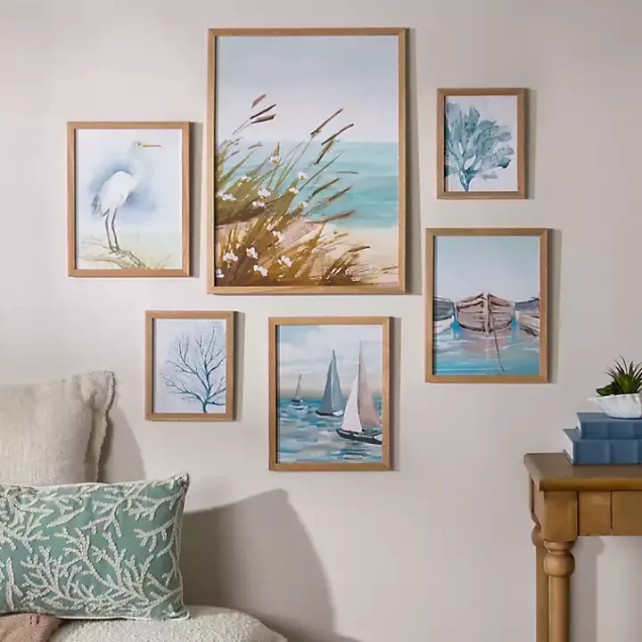 Coastal Framed Art 6-pc. Gallery Set