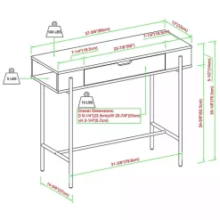 Coastal Oak Cruz Console Table