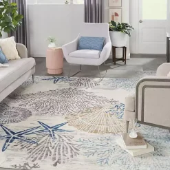 Coastal Reef Dreams Area Rug, 7x9