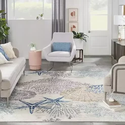 Coastal Reef Dreams Area Rug, 7x9