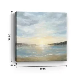 Coastal Sunset Canvas Art Print, 30x30 in.