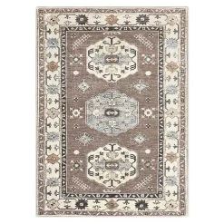 Coffee Shary Washable Area Rug, 5x7