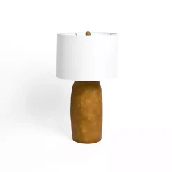 Cognac Ceramic Mira Table Lamp