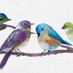 Colorful Bird Spot Canvas Art Print