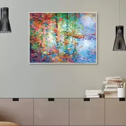 Colorful Reflections I Framed Canvas Art Print