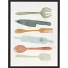 Colorful Utensils Framed Art Print